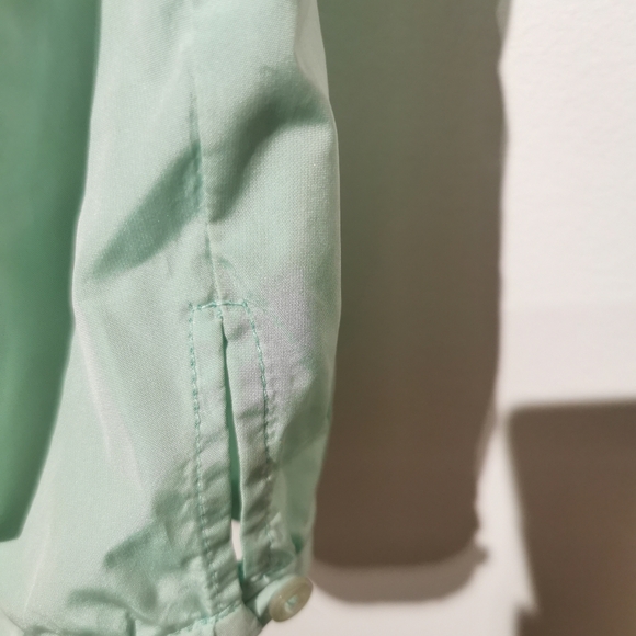 Zara Limited Edition Pastel Green Puff Sleeve One Shoulder Large Crop Top - Picture 5 of 10